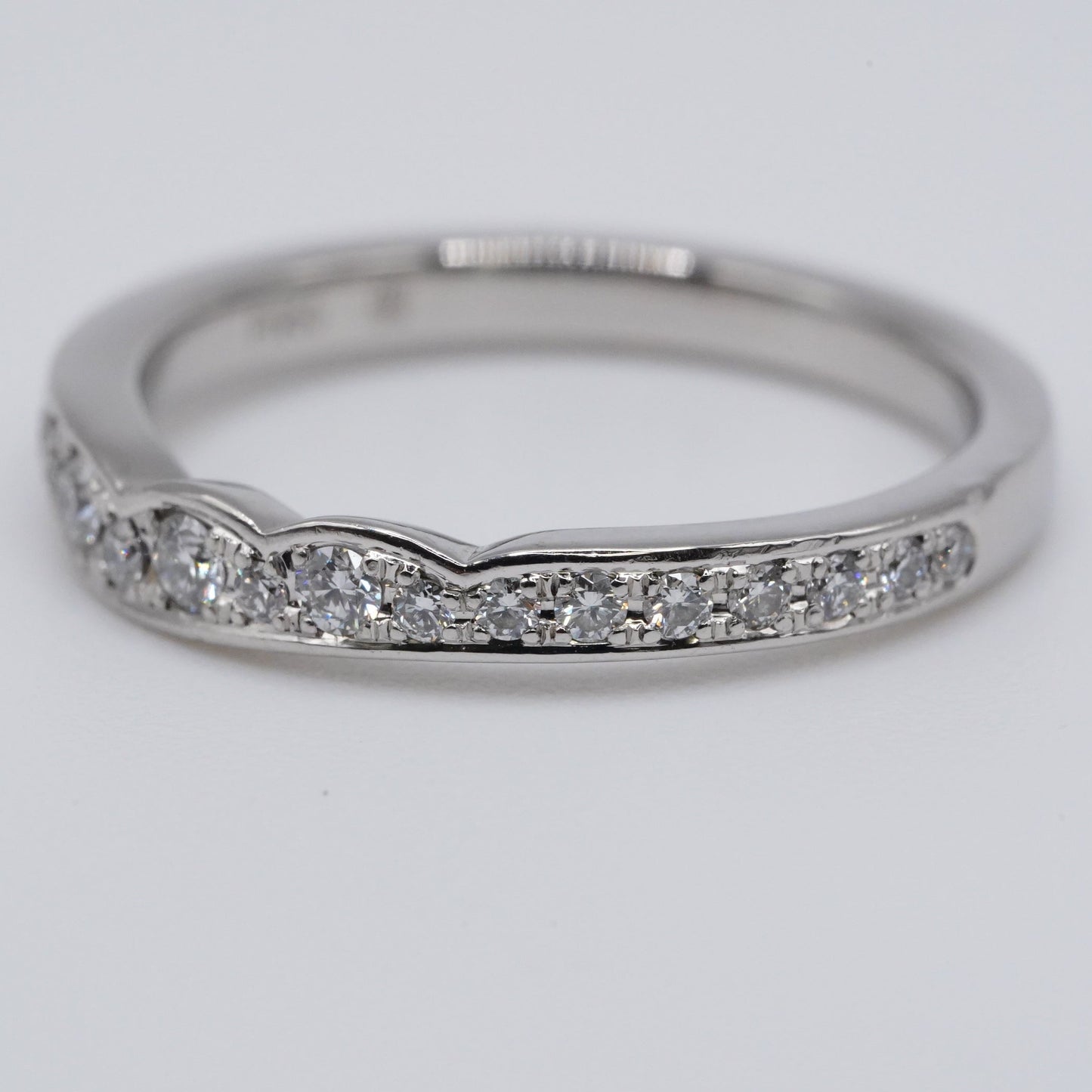 【俄 NIWAKA】 プラチナ Pt950 ダイヤモンド リング 約7号 (私的刻印消し跡あり)【鑑別書付】