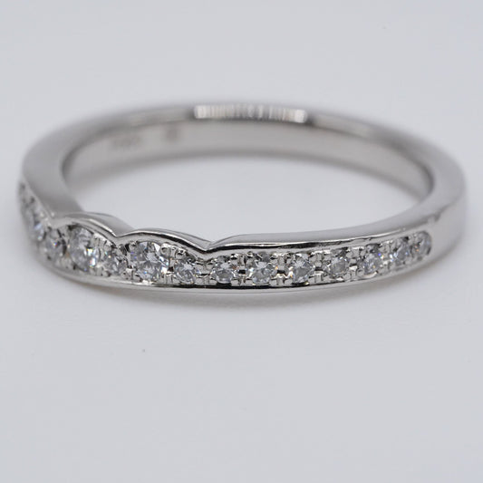 【俄 NIWAKA】 プラチナ Pt950 ダイヤモンド リング 約7号 (私的刻印消し跡あり)【鑑別書付】