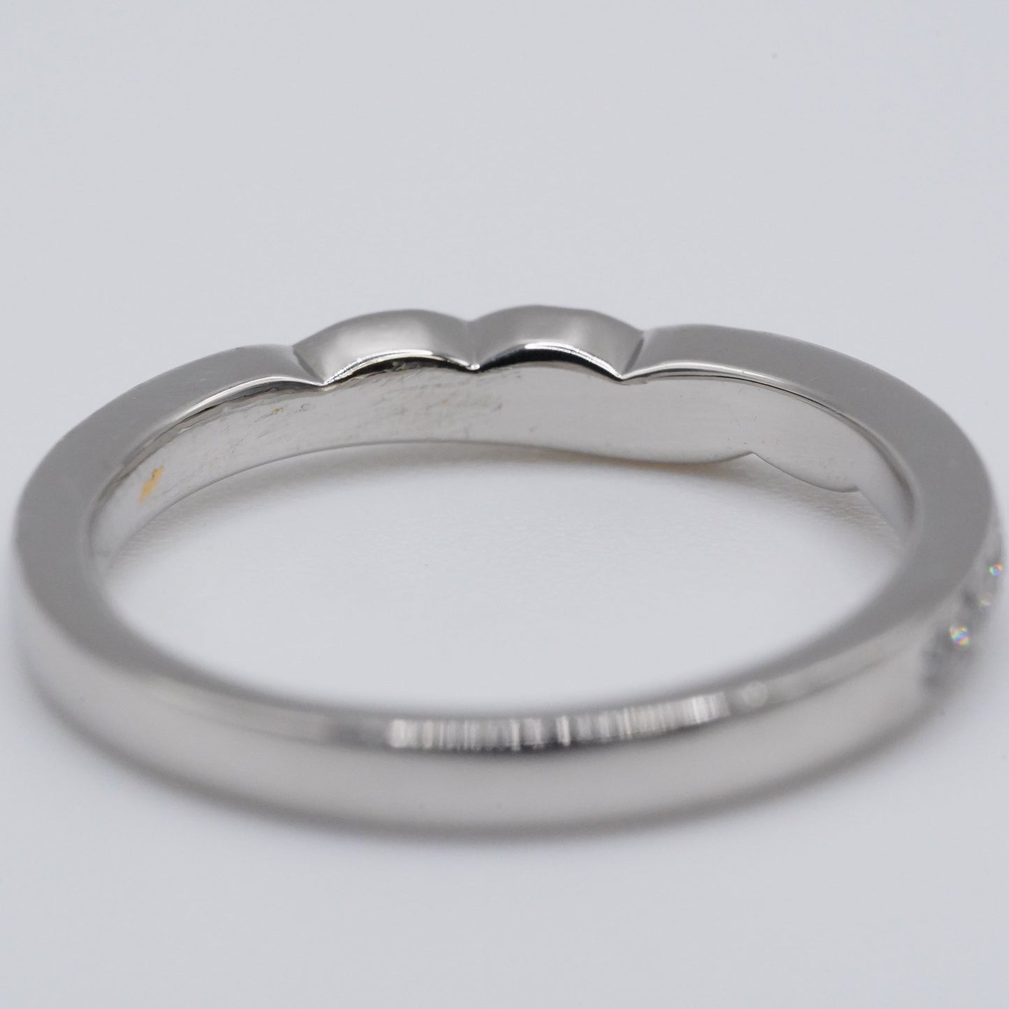 【俄 NIWAKA】 プラチナ Pt950 ダイヤモンド リング 約7号 (私的刻印消し跡あり)【鑑別書付】