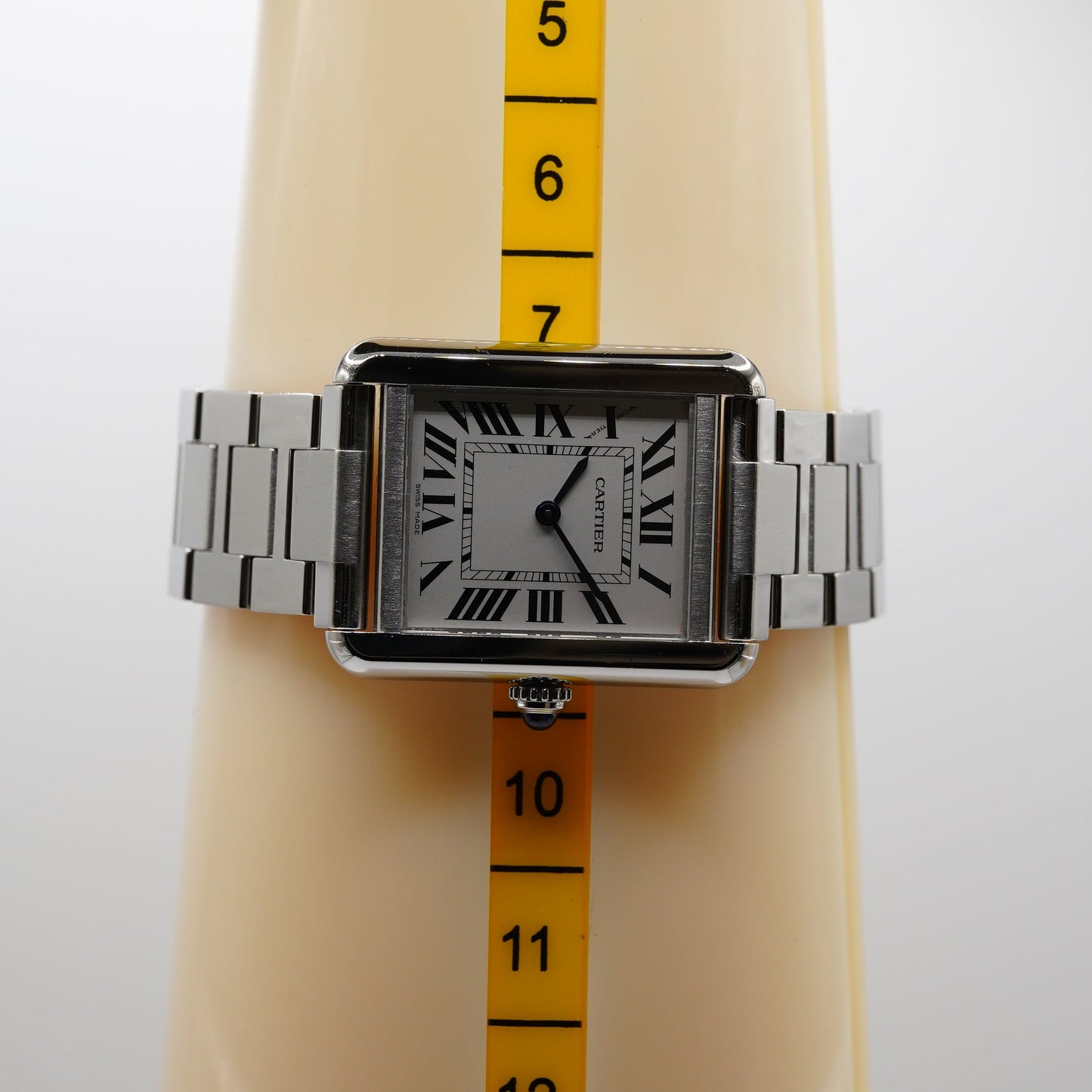 【中古】カルティエ タンクソロ SM W5200013 SSブレスレット｜正規店コンプリートサービス済