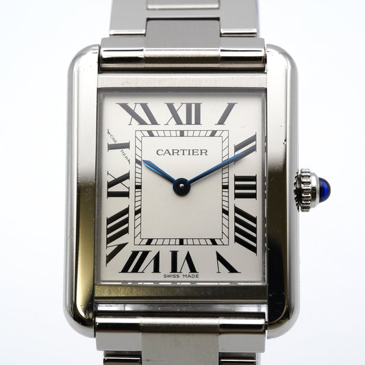 【中古】カルティエ タンクソロ SM W5200013 SSブレスレット｜正規店コンプリートサービス済