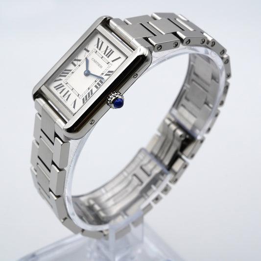 【中古】カルティエ タンクソロ SM W5200013 SSブレスレット｜正規店コンプリートサービス済