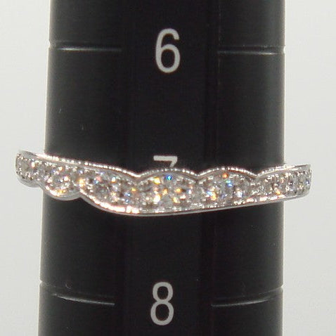 【俄 NIWAKA】 プラチナ Pt950 ダイヤモンド リング 約7号 (私的刻印消し跡あり)【鑑別書付】