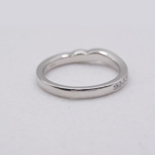 【俄 NIWAKA】 プラチナ Pt950 ダイヤモンド リング 約7号 (私的刻印消し跡あり)【鑑別書付】